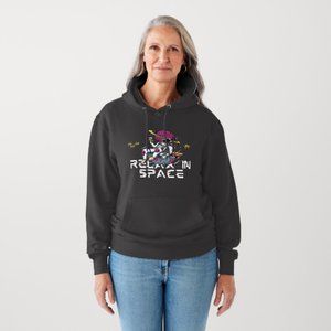 Relax in space with this cozy and cosmic hoodie